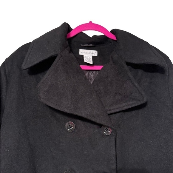 Jessica London Wool Blend Peacoat Size 14 - Picture 6 of 9